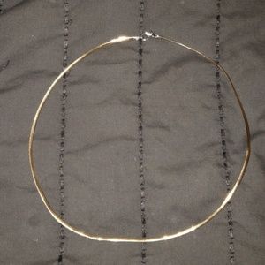 10k gold 2 sided white and yellow necklace